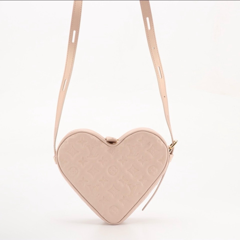 Louis Vuitton Fall in Love Sac Coeur Crossbody - Pink Empreinte Leather - Heart - Picture 2 of 9